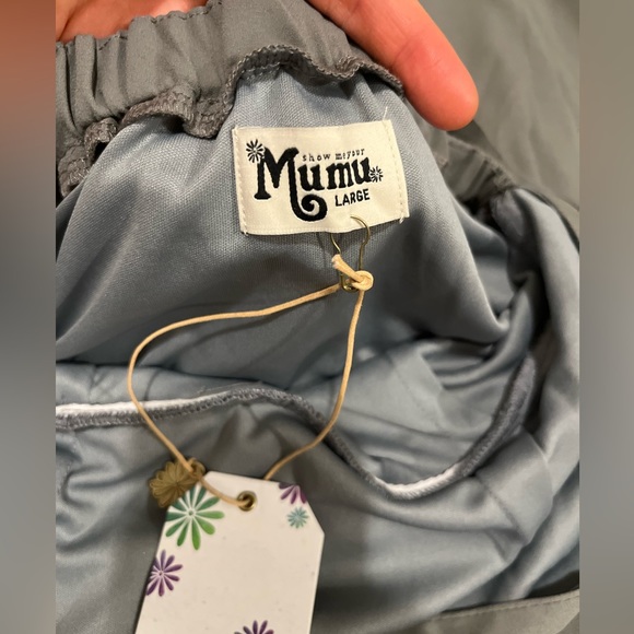 Show Me Your MuMu Maxi Halter Amanda Dress Sz L - Picture 6 of 14